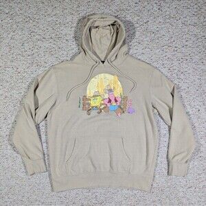 SpongeBob SquarePants Hoodie Cowboy Patrick Mens LARGE Tan Nickelodeon 2022
